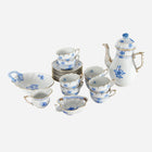 An Antique Herend Apponyi Blue Coffee Service