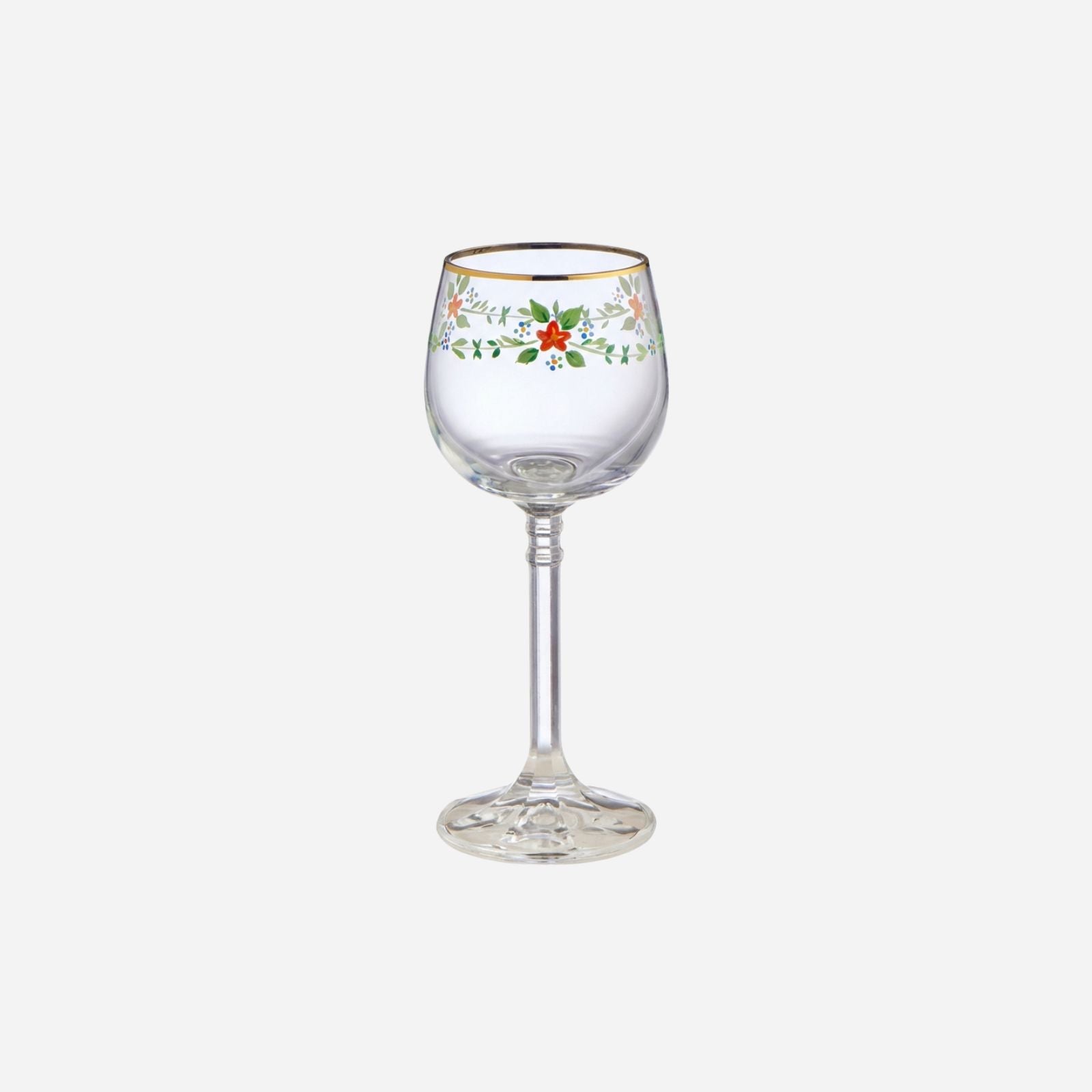 Antique Painted Liquor Glasses - Set of 5
