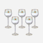 Antique Painted Liquor Glasses - Set of 5