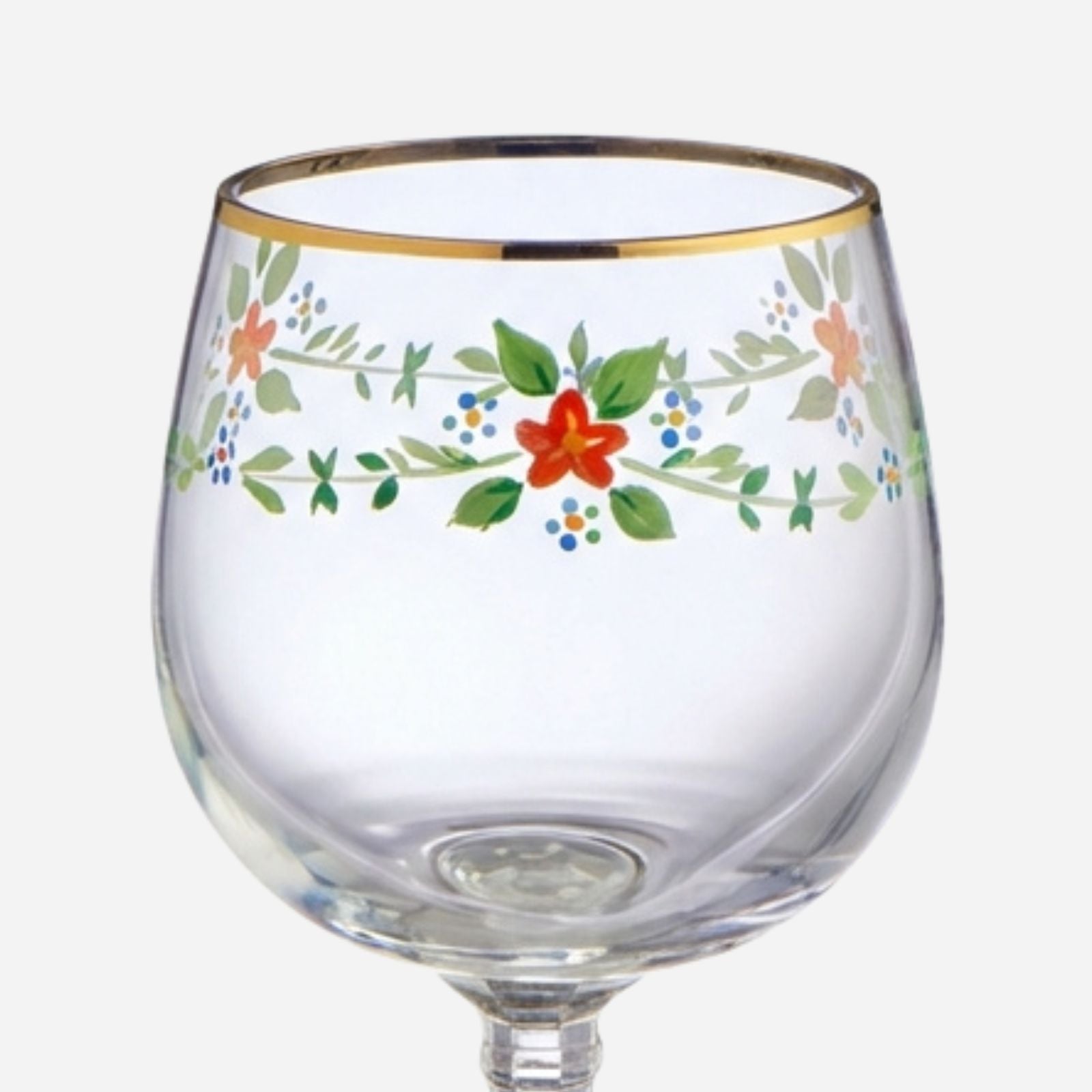 Antique Painted Liquor Glasses - Set of 5