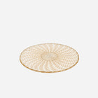 An Antique Salviati Latticino Glass Tray