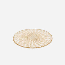 An Antique Salviati Latticino Glass Tray