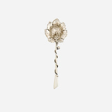 Antique Silver Grape Leaf Spoon