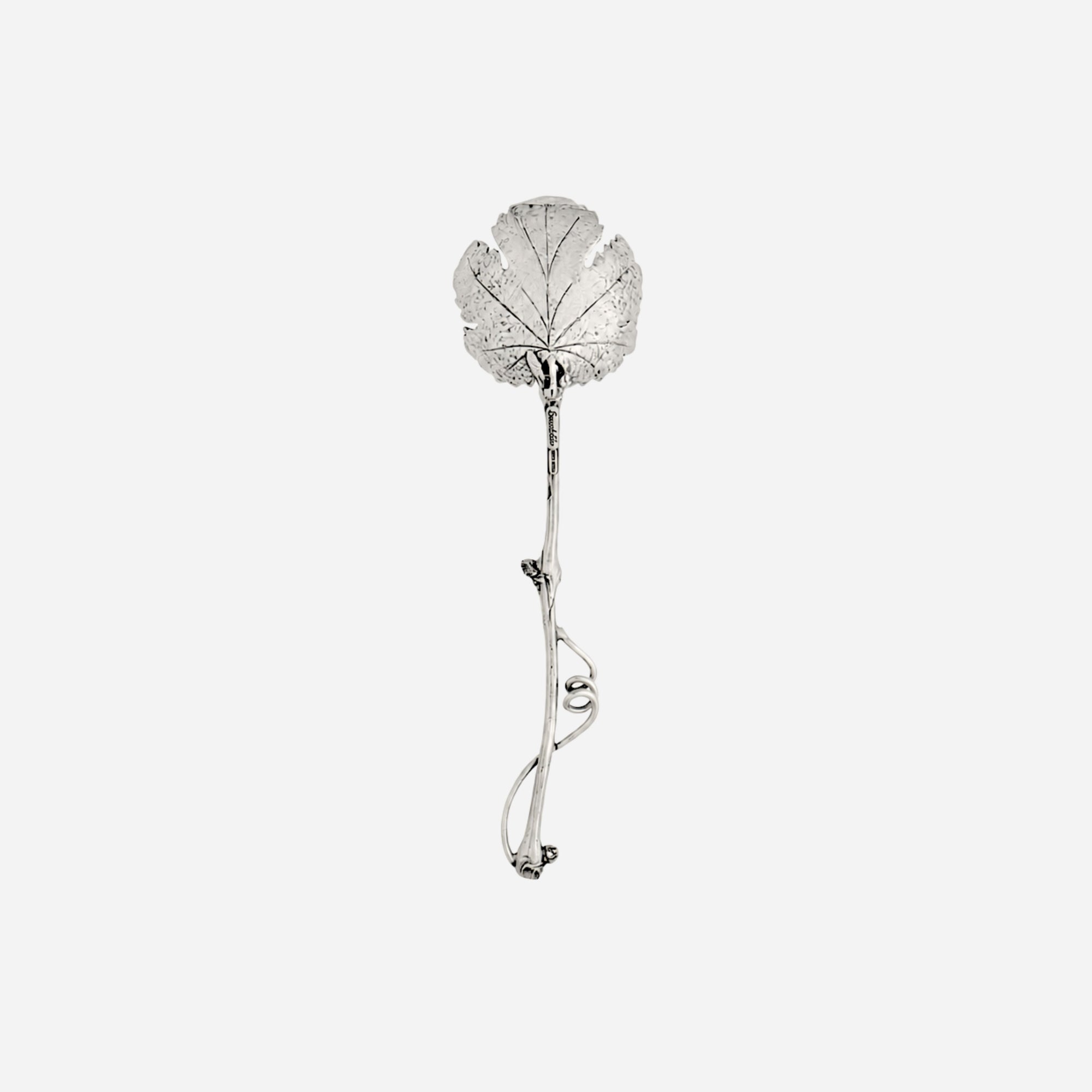 Antique Silver Vine Leaf Spoon