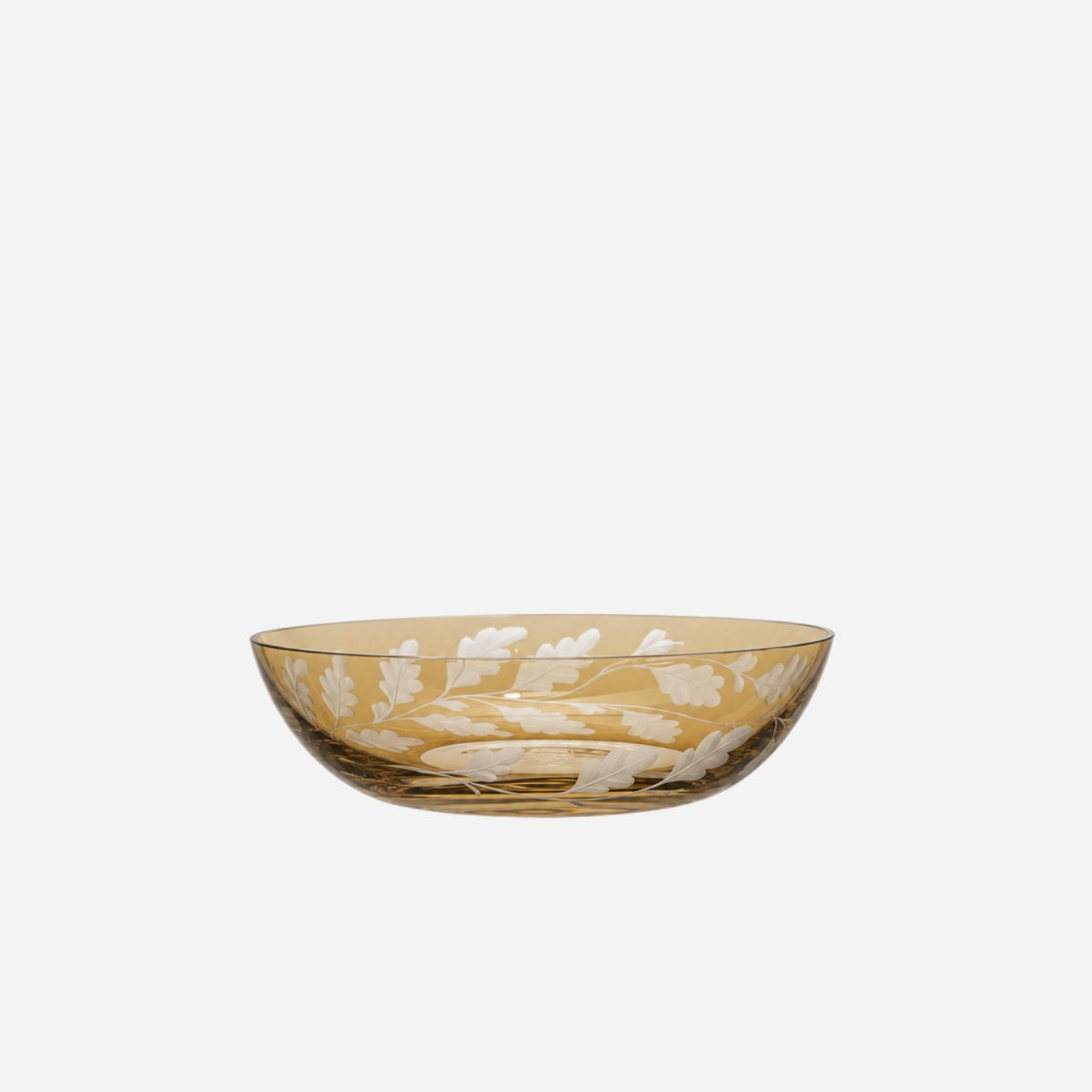 Oak Leaves Medium Bowl Taupe