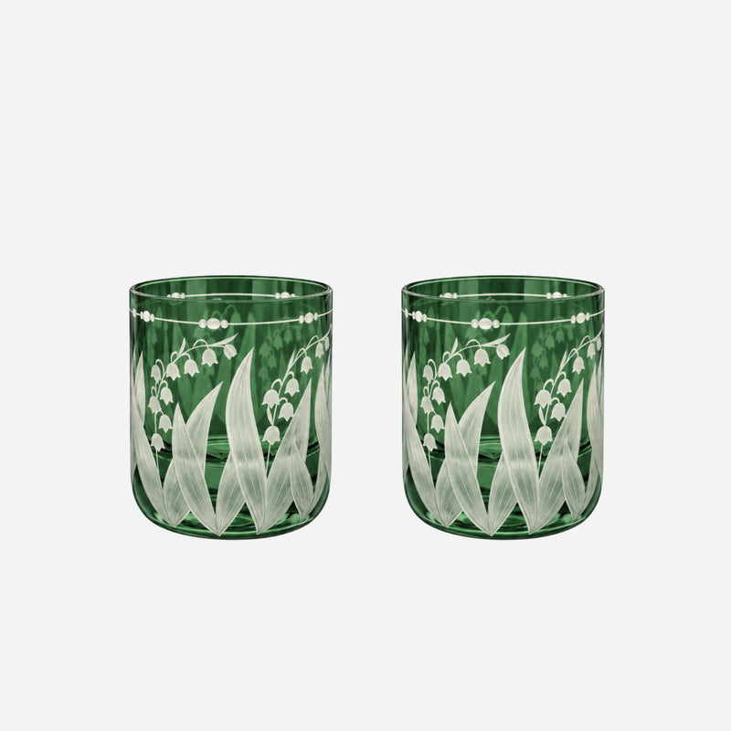 Lily of the Valley Votive Sage - Set of 2