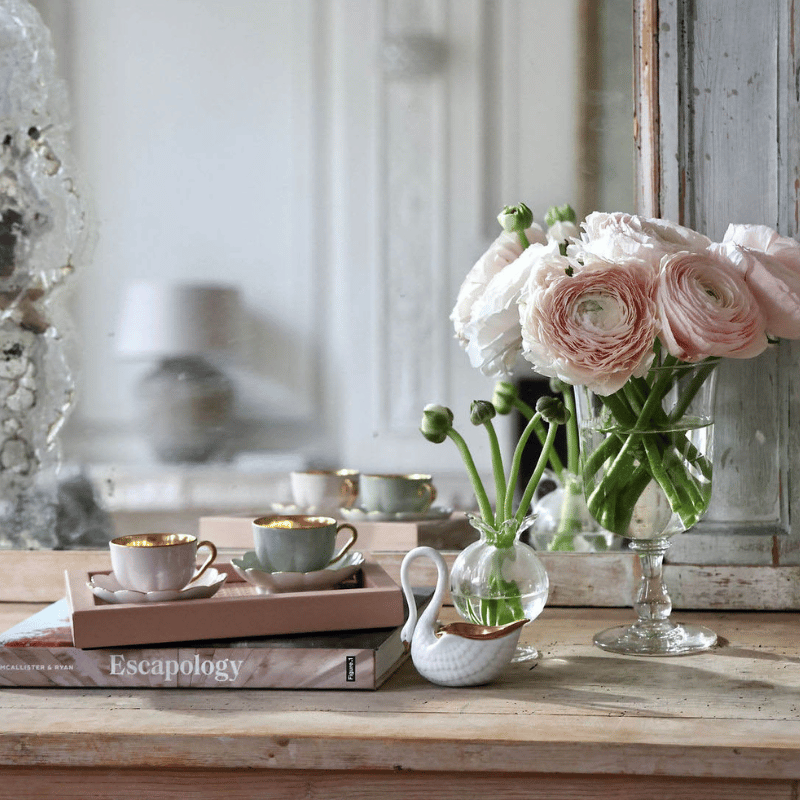 Melon Espresso Cup & Saucer Celadon