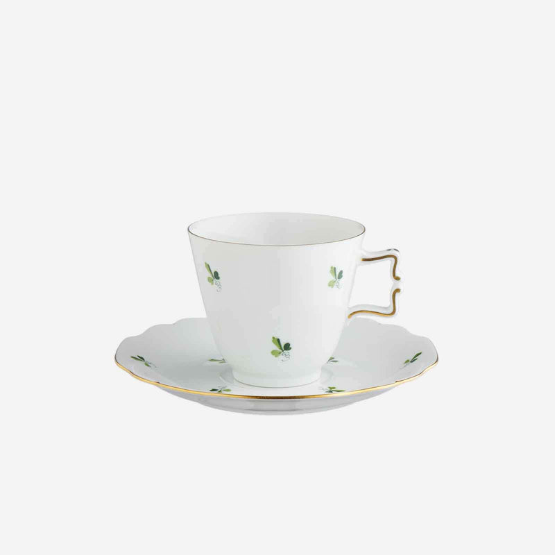 Grape Leaves Teacup & Saucer