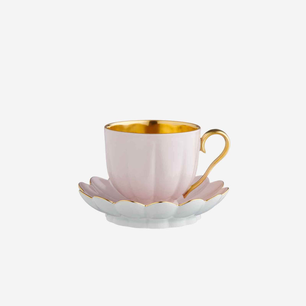 Melon Teacup & Saucer Pink