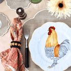 Berry Napkin Ring Ochre - Set of 4