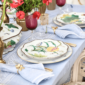 Mozzano Embroidered Napkin Blue