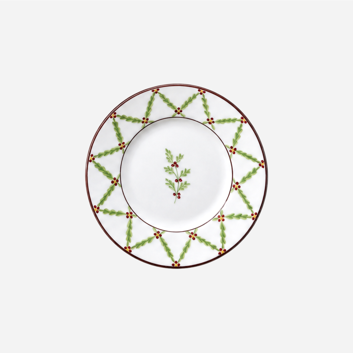 Winter Garland Bread Plate