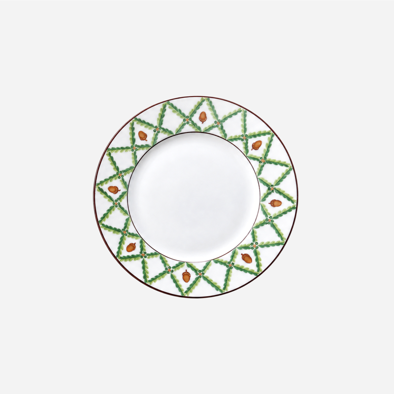 Winter Garland Dessert Plate