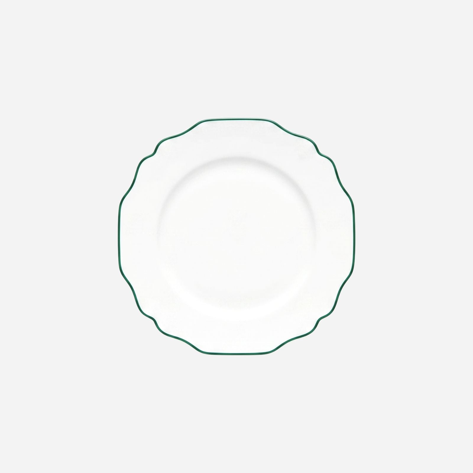 Belvedere Forest Green Rim Dinner Plate