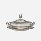 An Antique Pair of 19th Century French Silver Tureens with Dishes by Odiot à Paris