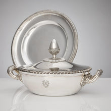 An Antique Pair of 19th Century French Silver Tureens with Dishes by Odiot à Paris
