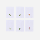Natura Vegetable Cocktail Napkin - Set of 6