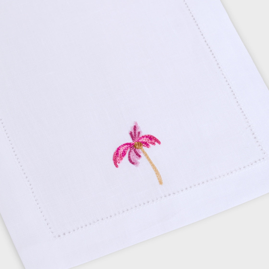 Pink Palm Cocktail Napkin - Set of 6