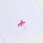 Pink Palm Cocktail Napkin - Set of 6