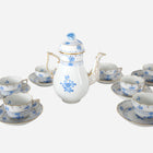 An Antique Herend Apponyi Blue Coffee Service