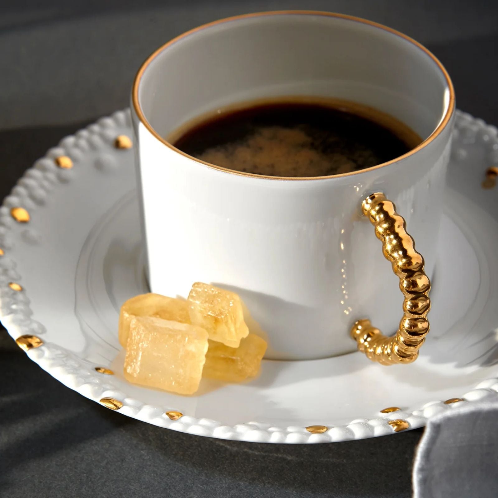 Haas Mojave Gold Espresso Cup & Saucer