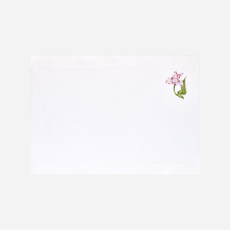 Old Master Tulips Embroidered Placemat - Set of 4