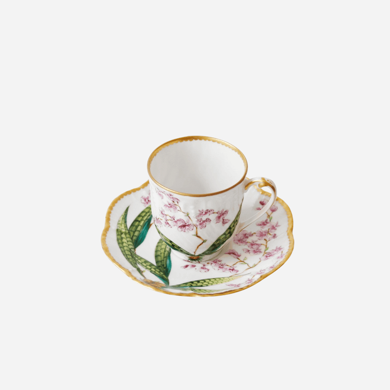 Alberto Pinto Histoires d'Orchidées Espresso Cup & Saucer