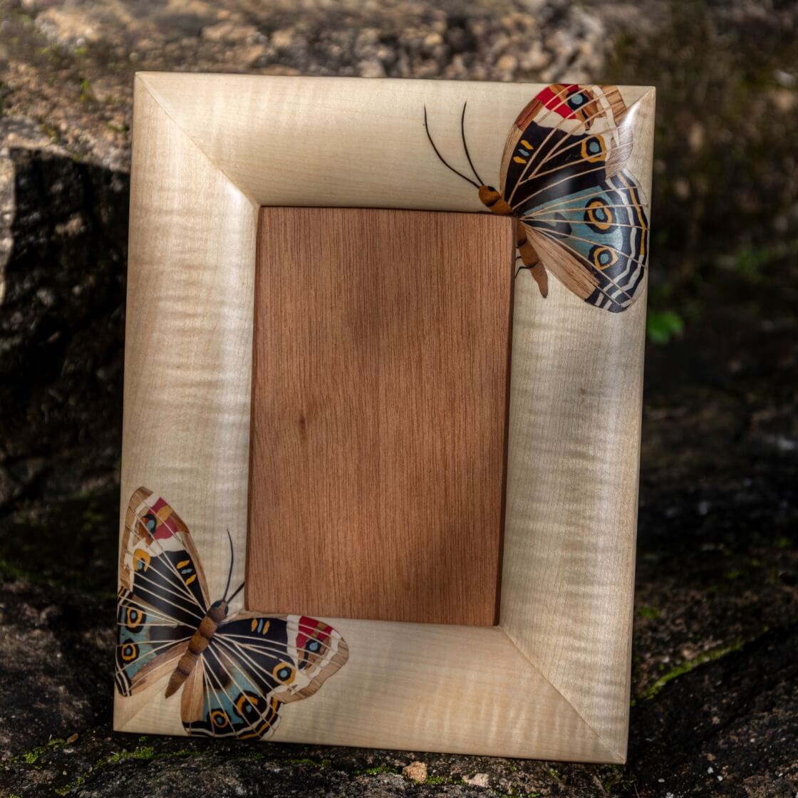 Borboleta Marquetry Frame