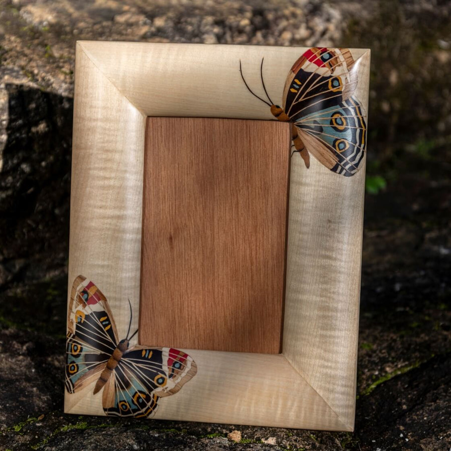 Silvia Furmanovich Borboleta Marquetry Frame