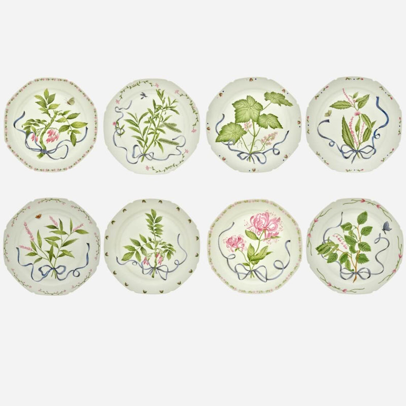 Botanical Tressé Dinner Plate - Set of 8