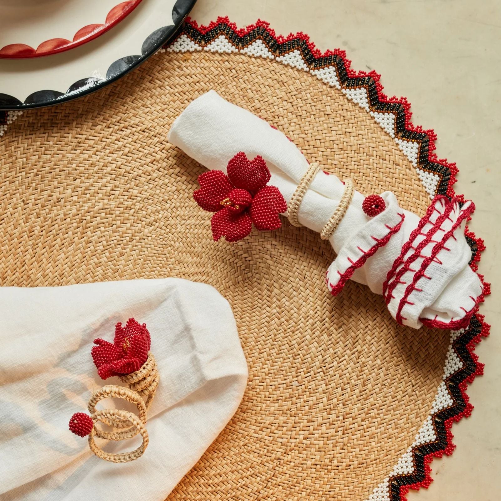 Corazón Napkin Ring Marsala - Set of 4