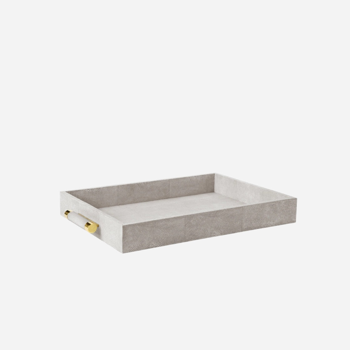 Classic Shagreen Serving Tray Dove