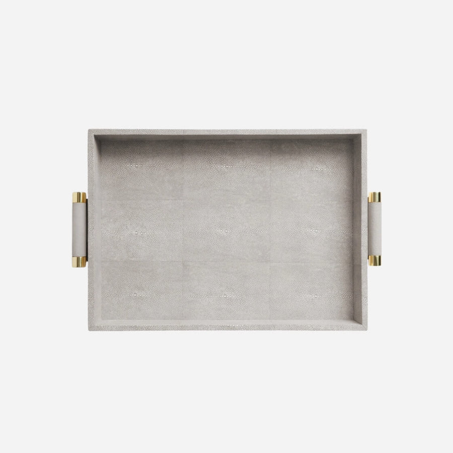 Aerin Classic Shagreen Serving Tray Dove