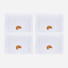 Croissant Cocktail Napkin - Set of 4