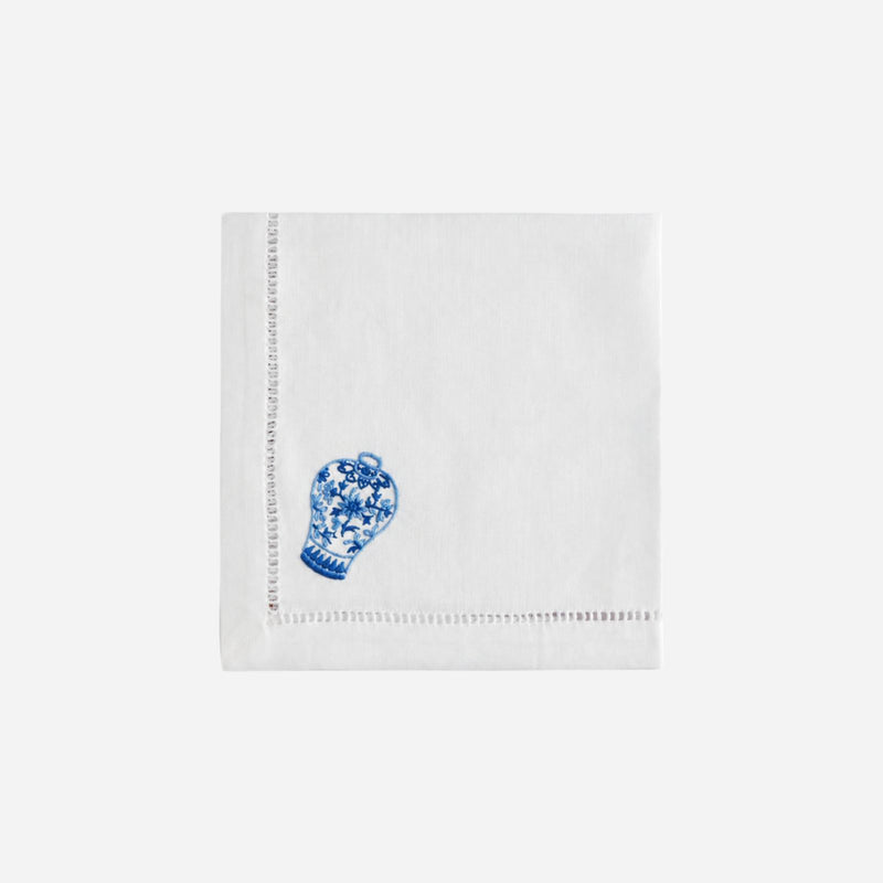 Delft Vase Cocktail Napkin - Set of 2