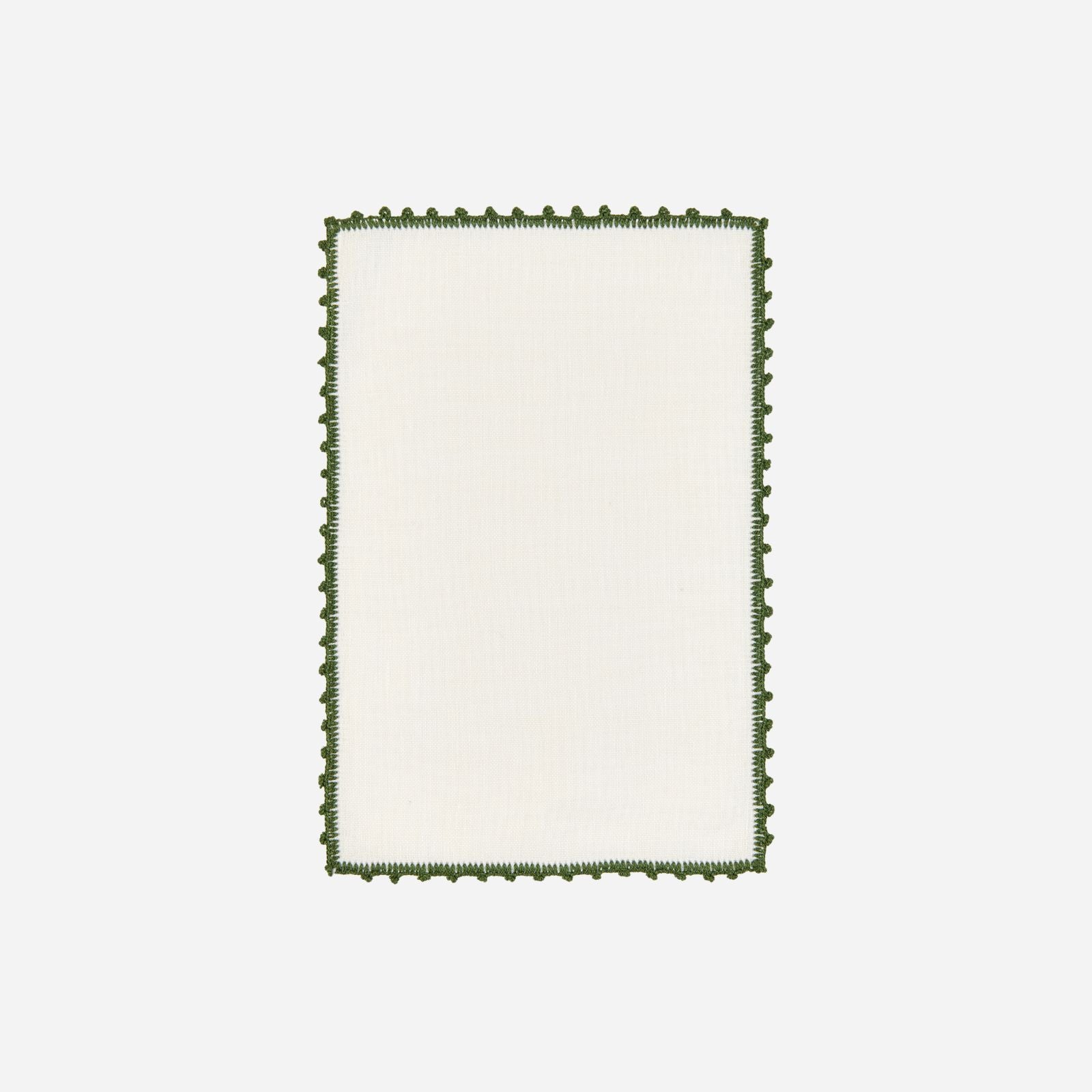 Piquillos Forest Green Cocktail Napkin - Set of 4