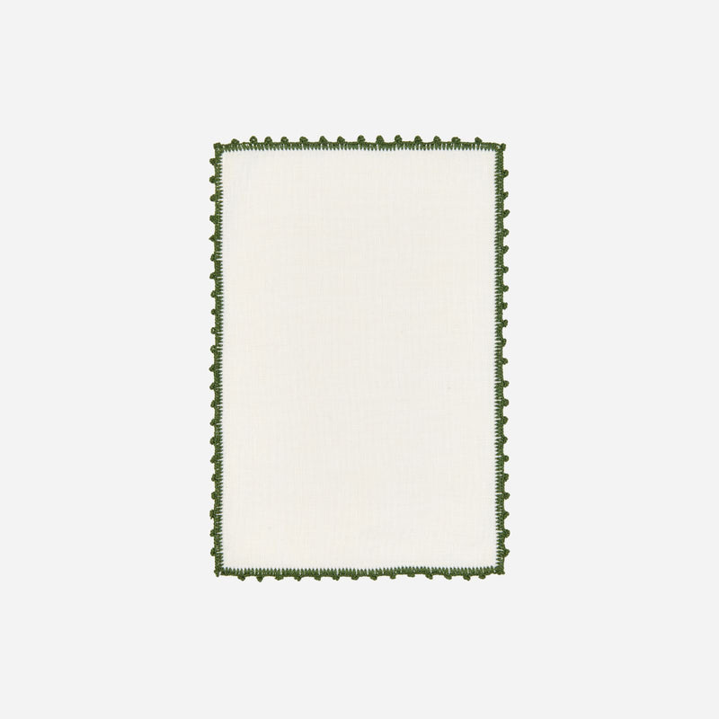 Piquillos Forest Green Cocktail Napkin - Set of 4