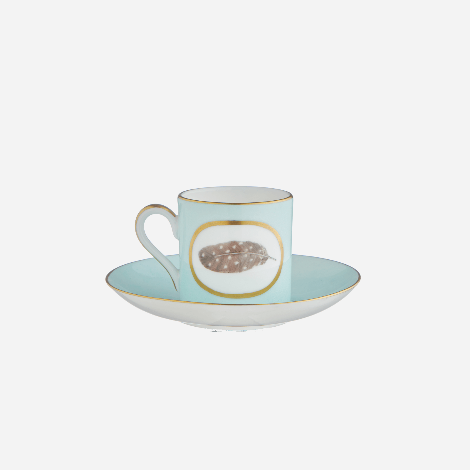 Egg & Feather Espresso Cup & Saucer