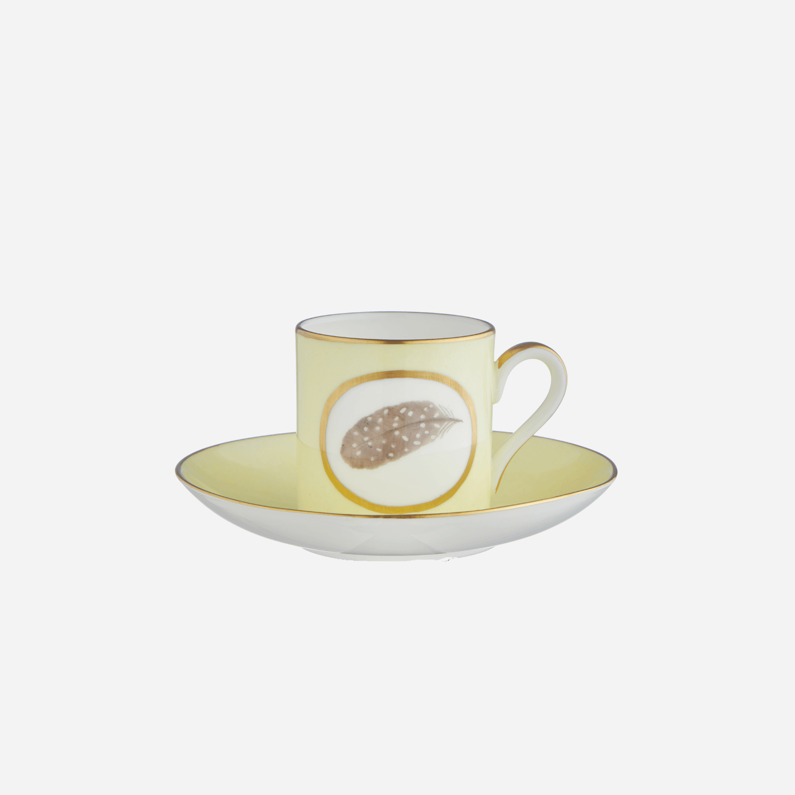 Egg & Feather Espresso Cup & Saucer