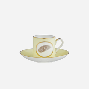 Egg & Feather Espresso Cup & Saucer