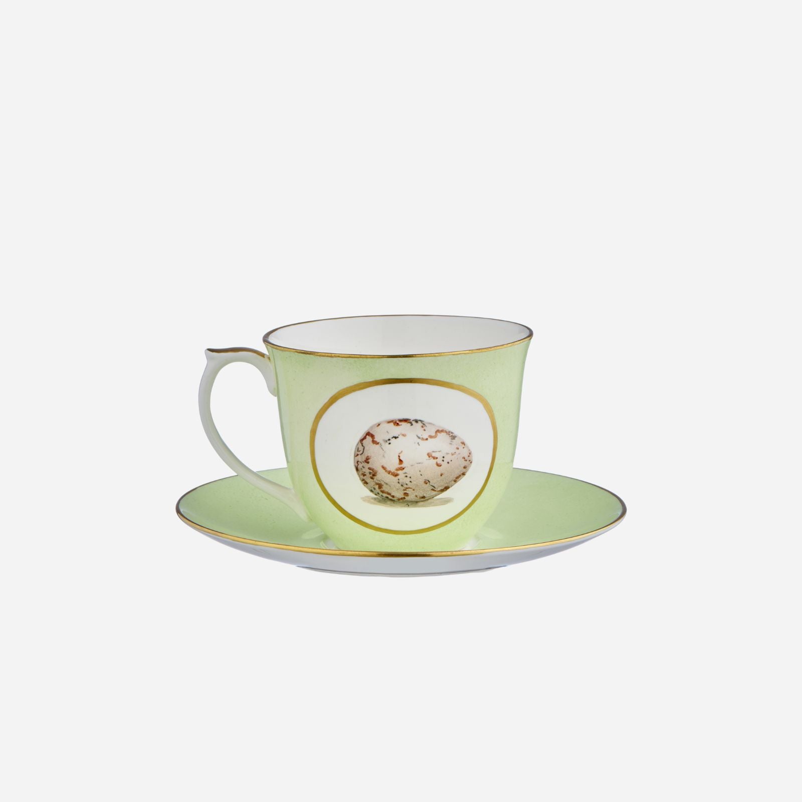 Egg & Feather Breakfast Cup & Saucer