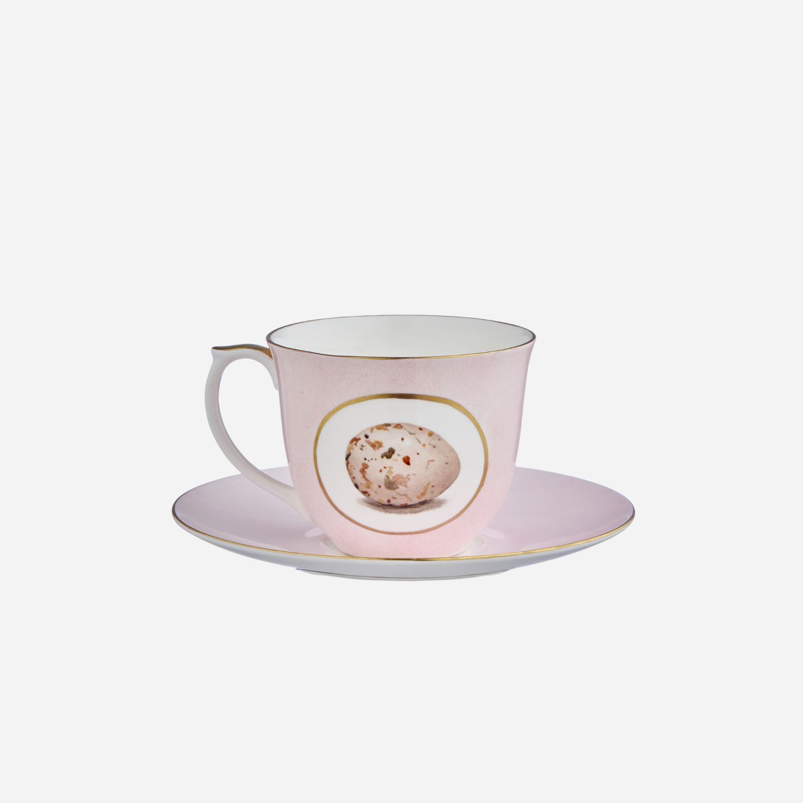 Egg & Feather Breakfast Cup & Saucer