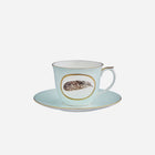 Egg & Feather Breakfast Cup & Saucer