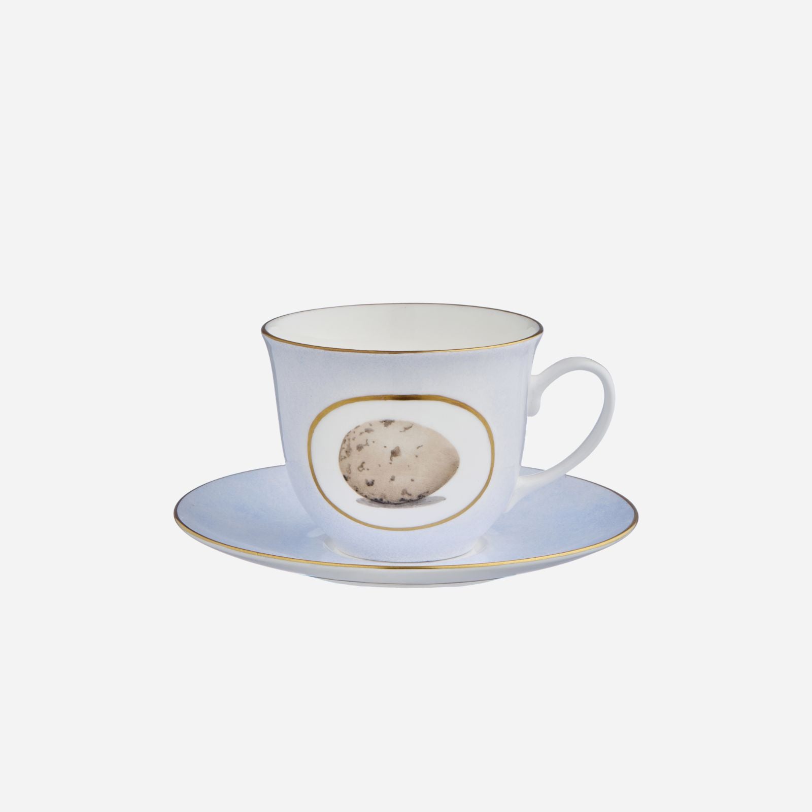 Egg & Feather Breakfast Cup & Saucer