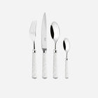 Arts Déco Coupole White Silver-Plated Cutlery - Set of 4