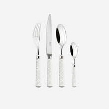 Arts Déco Coupole White Silver-Plated Cutlery - Set of 4