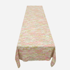 Fan Marble Pink & Green Tablecloth