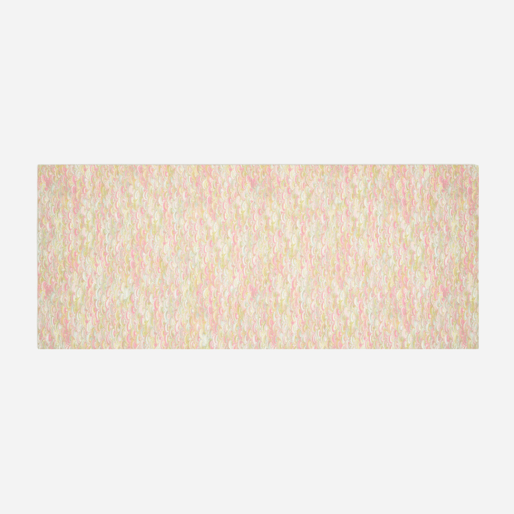 Fan Marble Pink & Green Tablecloth