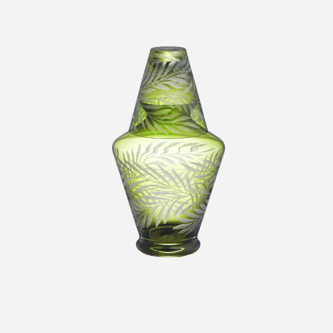 Fern Bedside Decanter & Tumbler Set Green