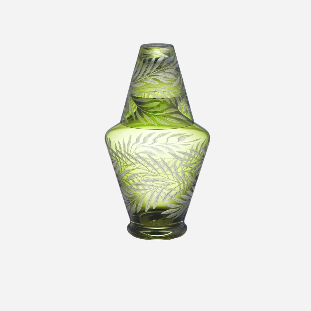 Fern Decanter & Tumbler Set Green